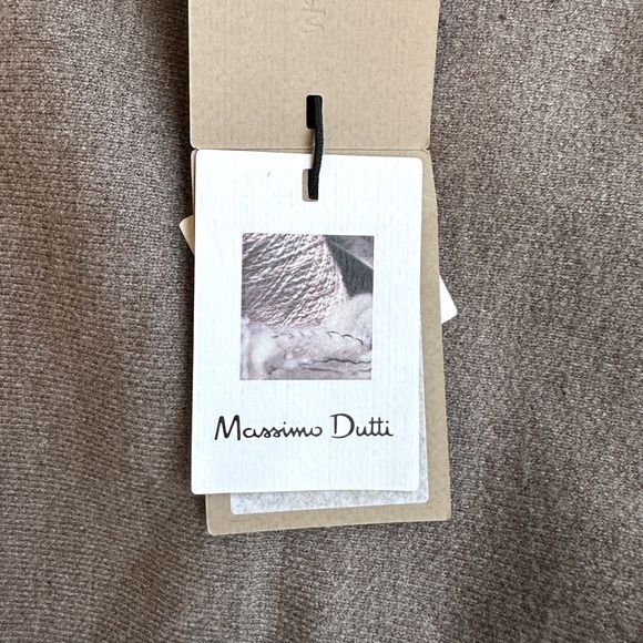 MASSIMO DUTTI taupe brown oversized cardigan - Picture 11 of 13